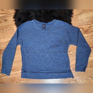 GAP Heathered Blue Crew Neck Sweatshirt Size L